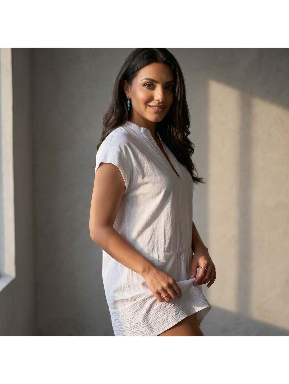 Vince Casual Short Sleeve Mini Dress